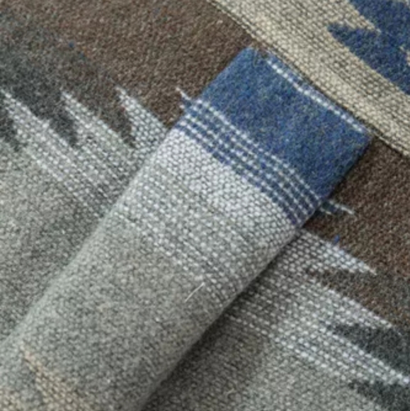 New blue distressed Aztec print shacket - Picture 4 of 16